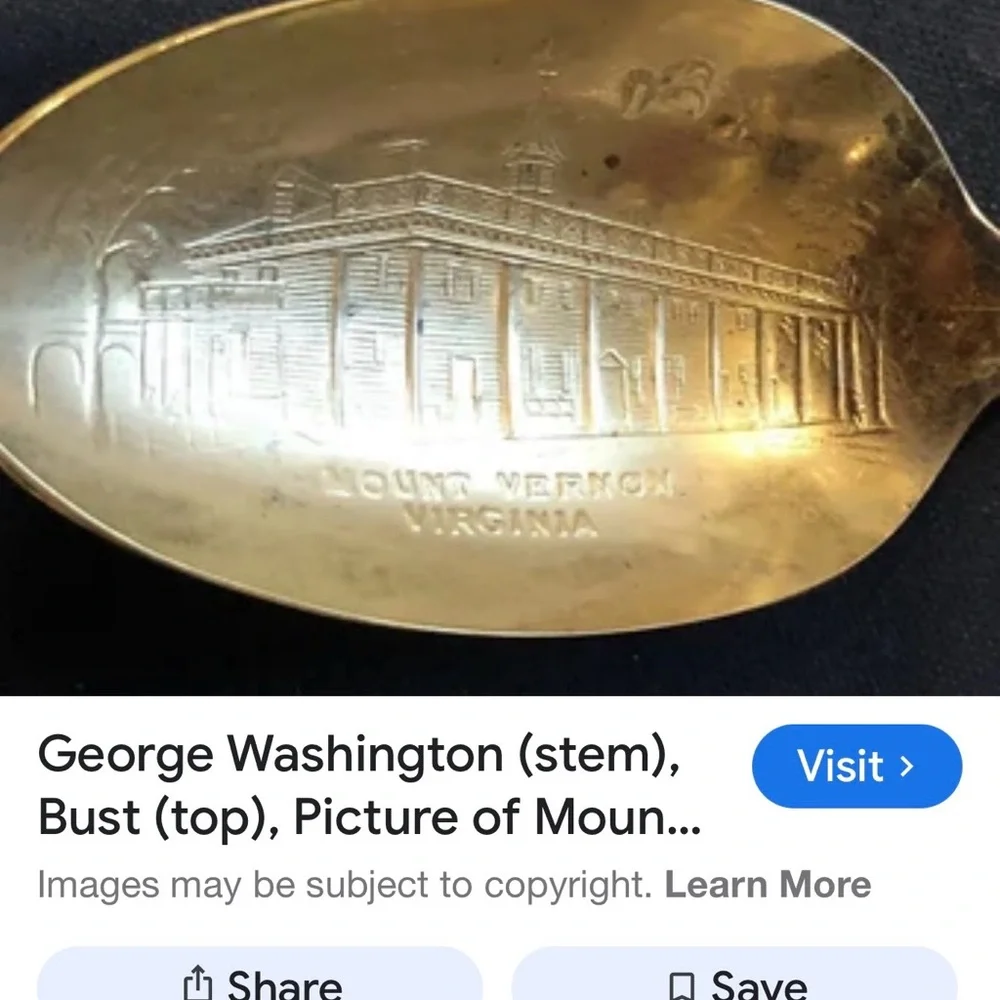 # 0947+ George Washington Silver Spoon Collection